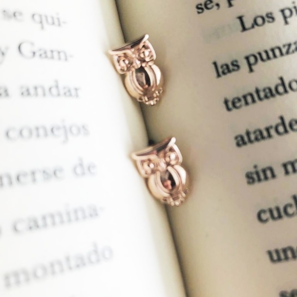 Alquimia Jewelry - 3 /35 AOWL ROSE GOLD STUDS